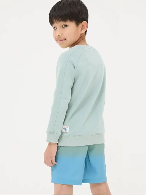 Boys Fatface Sweatshirts and Hoodies Green Surf Graphic Sweatshirt Boys Fatface Sweatshirts and Hoodies Green Surf Graphic Sweatshirt