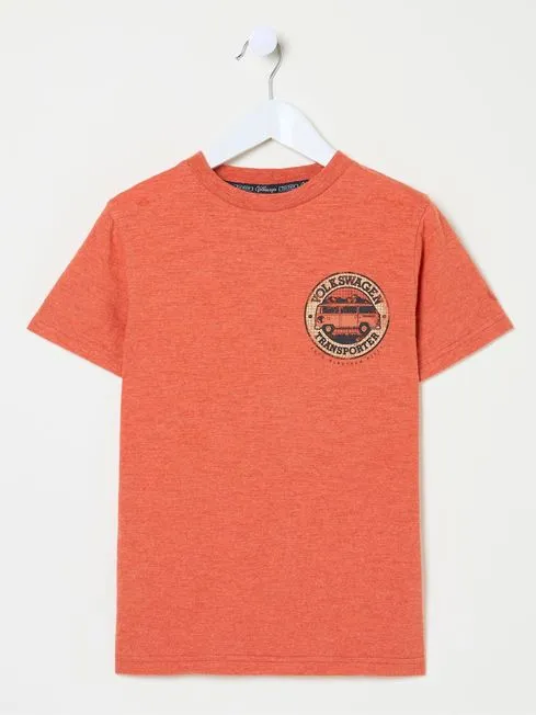 Boys Fatface TShirts and Polos VW Orange Graphic TShirt