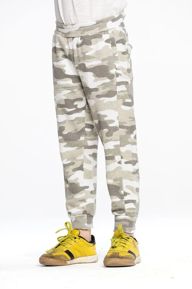 Boys Linen French Terry Soft Utility Jogger Bottoms Chaser Brand
