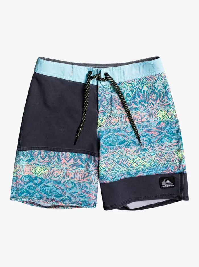 Boys Quiksilver Boardshorts Boy039s 816 Surfsilk Juxtaposed Yth 15 Boardshort Angel Blue