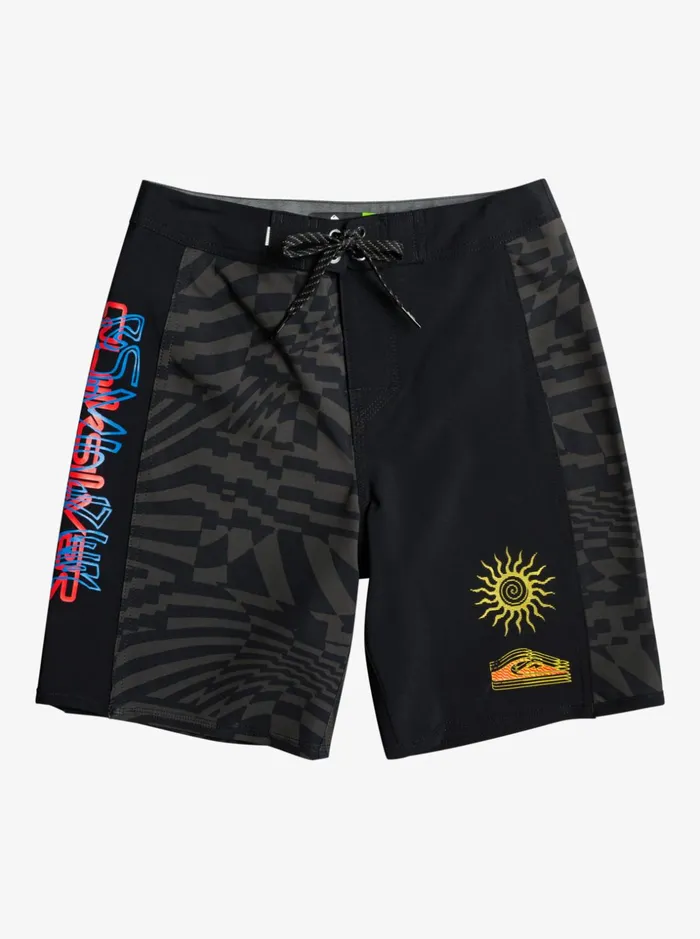 Boys Quiksilver Boardshorts Boy039s 816 Surfsilk Radical Arch 16034 Boardshorts Black
