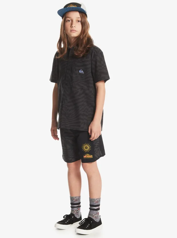 Boys Quiksilver Boardshorts Boy039s 816 Surfsilk Radical Arch 16034 Boardshorts Black Boys Quiksilver Boardshorts Boy039s 816 Surfsilk Radical Arch 16034 Boardshorts Black