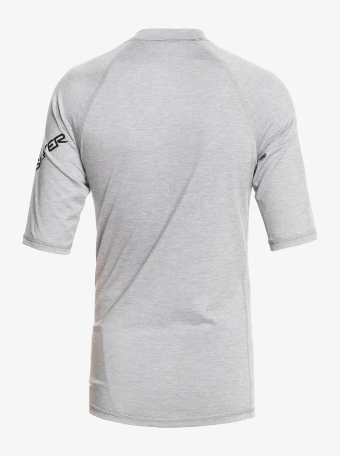 Boys Quiksilver Rashguards Boy039s 816 All Time Ss Youth SSL Surf Tee Sleet Heather Boys Quiksilver Rashguards Boy039s 816 All Time Ss Youth SSL Surf Tee Sleet Heather