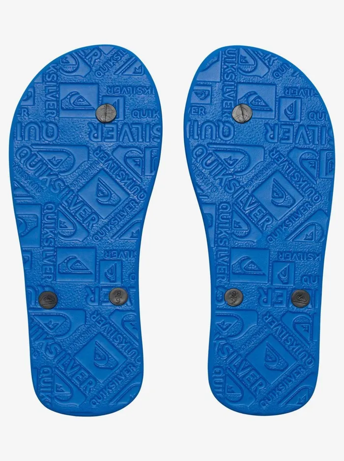 Boys Quiksilver Sandals Boy039s 816 Molokai FlipFlops Blackblueblack Boys Quiksilver Sandals Boy039s 816 Molokai FlipFlops Blackblueblack