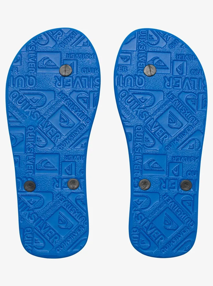 Boys Quiksilver Sandals Boy039s 816 Molokai FlipFlops Blackblueblack Boys Quiksilver Sandals Boy039s 816 Molokai FlipFlops Blackblueblack