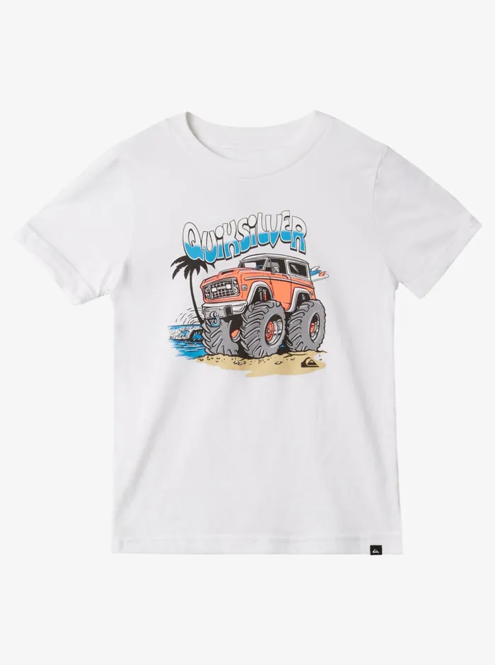 Boys Quiksilver Tees Boy039s 27 Double Parked TShirt White