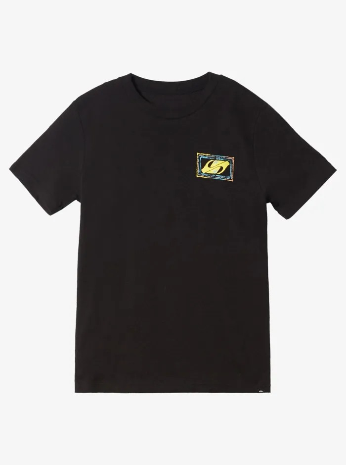 Boys Quiksilver Tees Boy039s 816 Echoed Beat TShirt Black