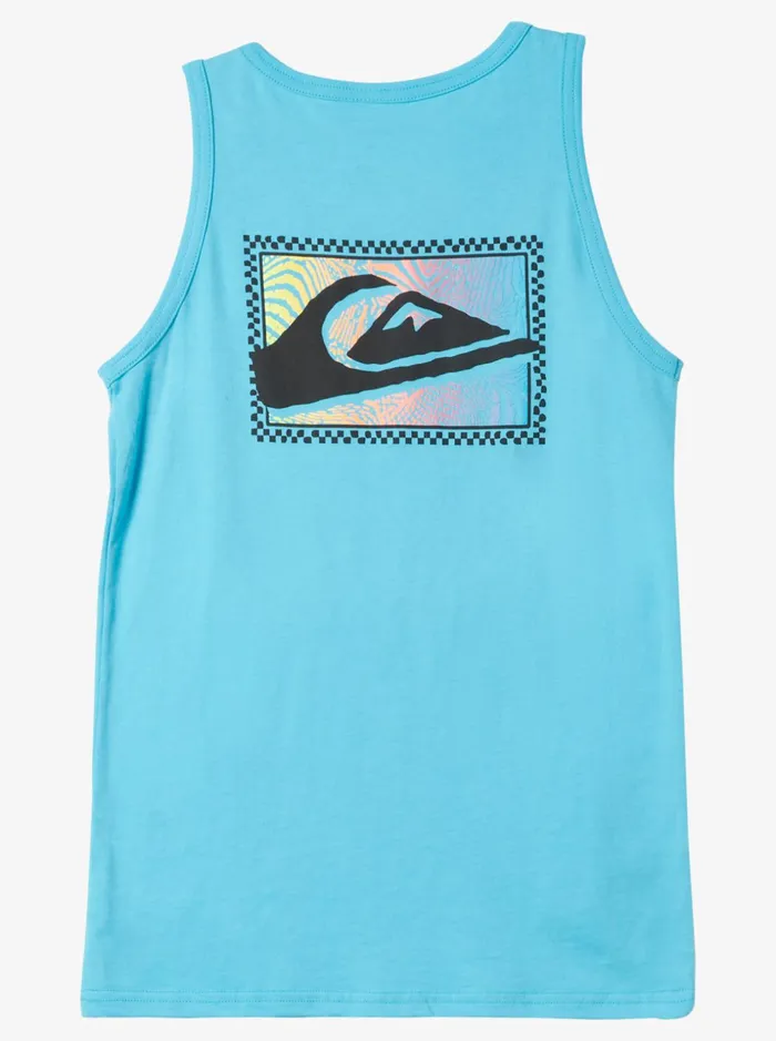 Boys Quiksilver Tees Boy039s 816 Gradient Prints Tank River Blue Boys Quiksilver Tees Boy039s 816 Gradient Prints Tank River Blue