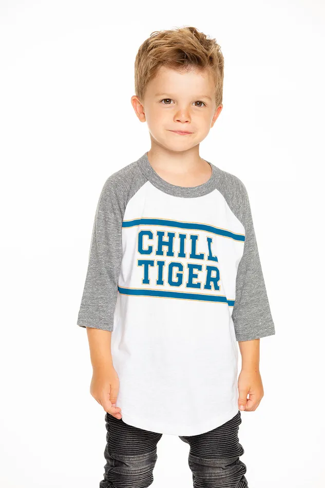 Boys Tops Chaser Brand Chill Tiger Baseball Tee