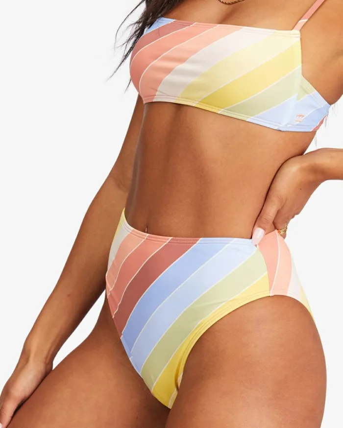 Brighter Daze Rise Bikini Bottoms Multi Women Billabong Bikini Bottoms