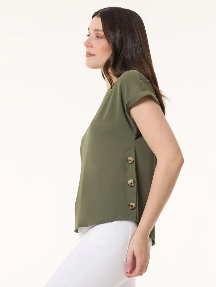 Button Detail Blouse Jasper Crepe Women Jones New York Sale Button Detail Blouse Jasper Crepe Women Jones New York Sale