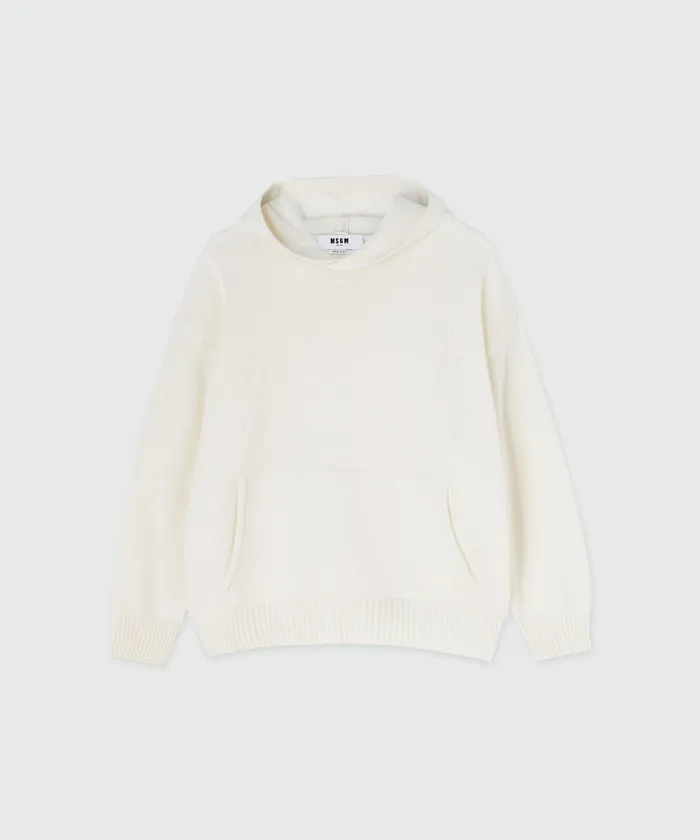 Cable ColorBlock Cashmere Blend Crewneck Sweater Women MSGM Knitwear