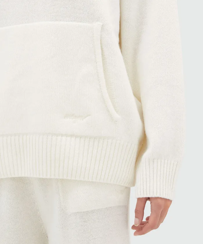 Cable ColorBlock Cashmere Blend Crewneck Sweater Women MSGM Knitwear