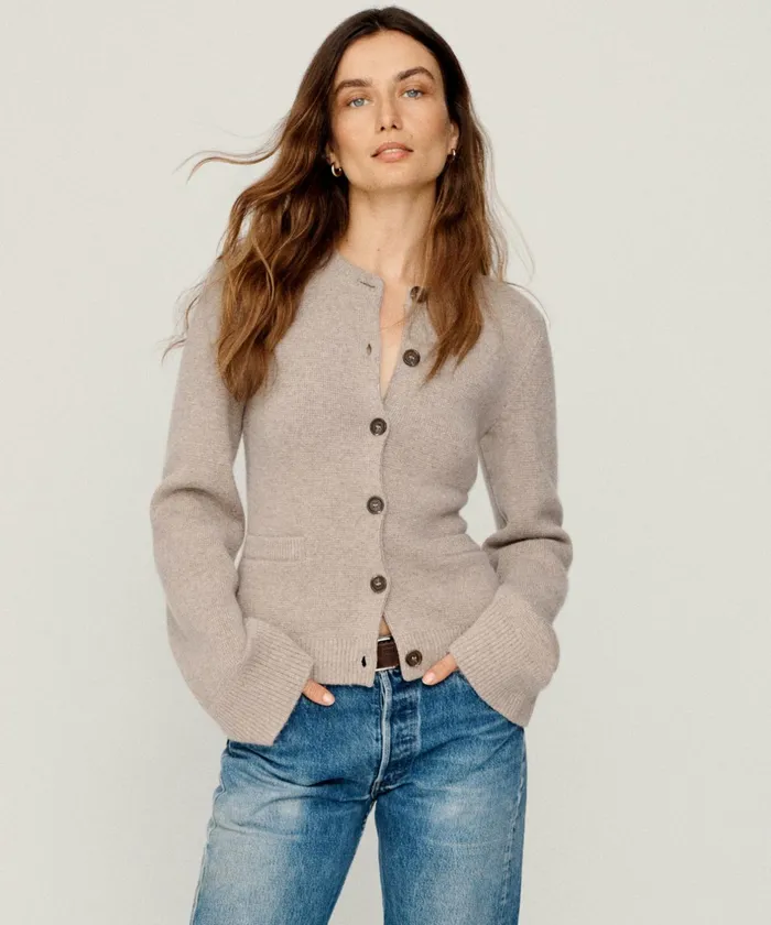 Cardigans Women Jenni Kayne Cooper Cardigan Taupe Taupe