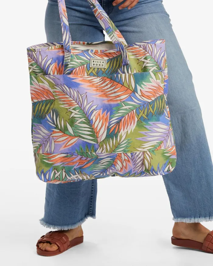 Carry On Tote Bag Lilac Breeze Women Billabong Handbags and Totes