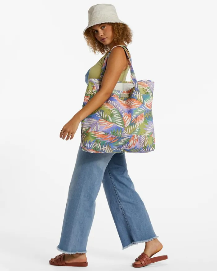 Carry On Tote Bag Lilac Breeze Women Billabong Handbags and Totes