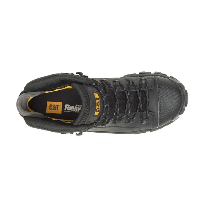 Cat Footwear Boots Men039s Invader Hiker Waterproof Composite Toe Work Boot Black 8211 Men