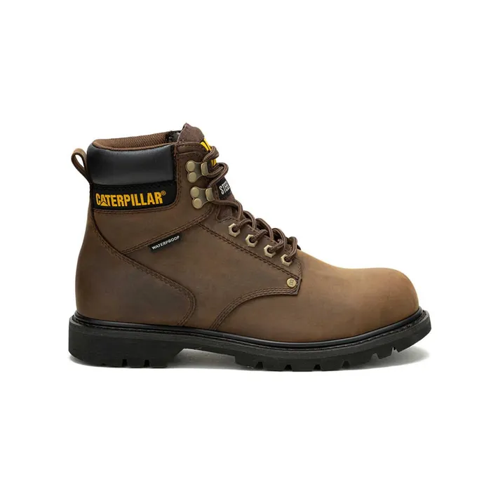 Cat Footwear Boots Men039s Second Shift Waterproof Steel Toe Work Boot Dark Brown 8211 Men Cat Footwear Boots Men039s Second Shift Waterproof Steel Toe Work Boot Dark Brown 8211 Men