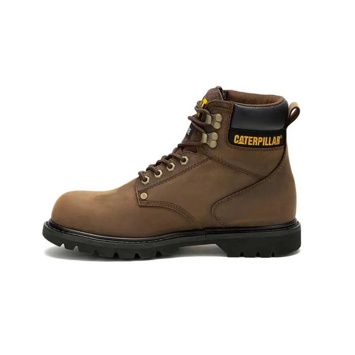 Cat Footwear Boots Men039s Second Shift Waterproof Steel Toe Work Boot Dark Brown 8211 Men