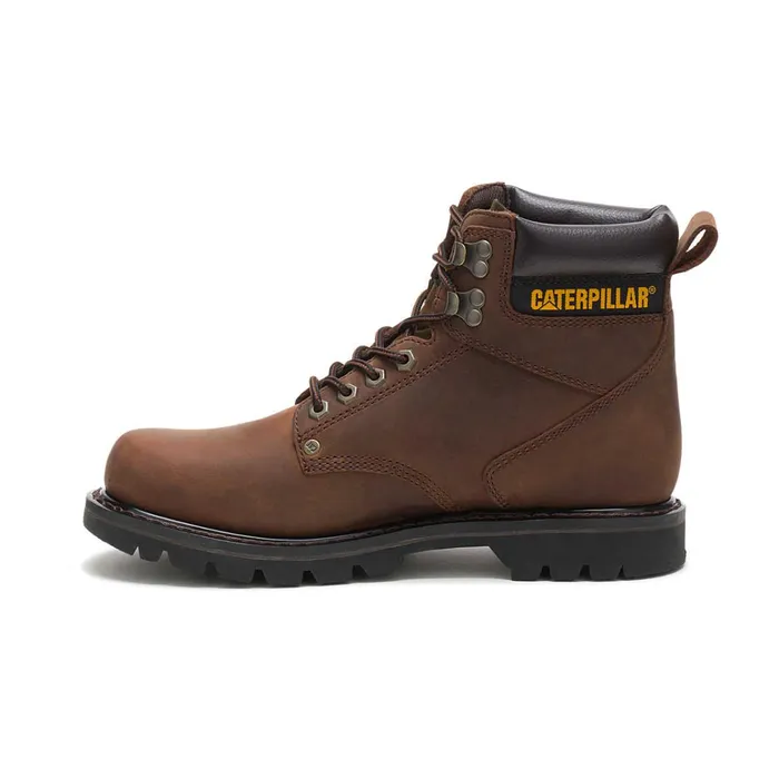 Cat Footwear Boots Men039s Second Shift Work Boot Dark Brown 8211 Men