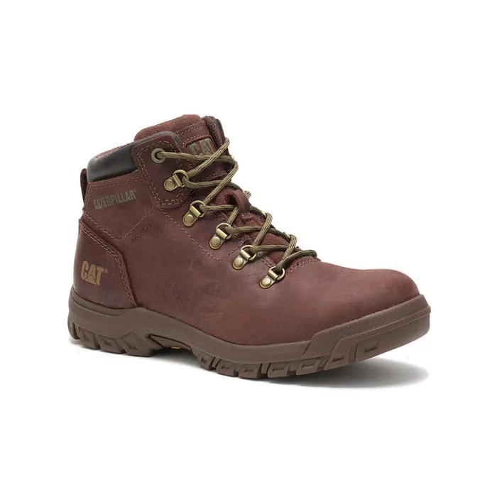 Cat Footwear Boots Women039s Mae Steel Toe Waterproof Work Boot Cocoa 8211 Women