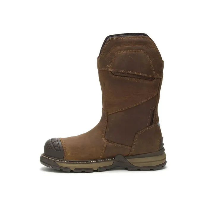 Cat Footwear Composite Toe Men039s Excavator Superlite PullOn Waterproof Carbon Composite Toe Work Boot Pyramid 8211 Men