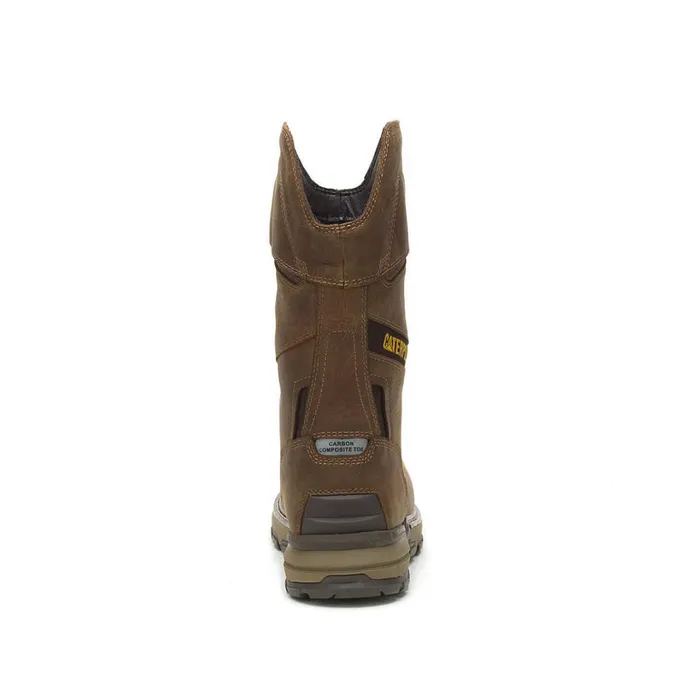 Cat Footwear Composite Toe Men039s Excavator Superlite PullOn Waterproof Carbon Composite Toe Work Boot Pyramid 8211 Men