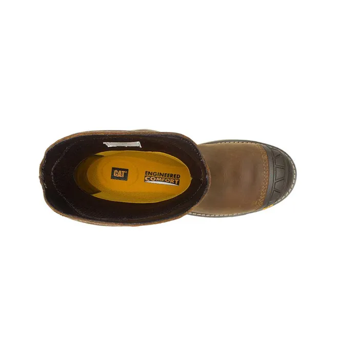 Cat Footwear Composite Toe Men039s Excavator Superlite PullOn Waterproof Carbon Composite Toe Work Boot Pyramid 8211 Men