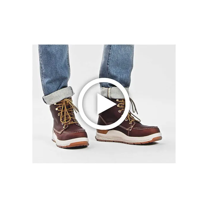 Cat Footwear Composite Toe Men039s Impact Waterproof Carbon Composite Toe Work Boot Friar Brown 8211 Men