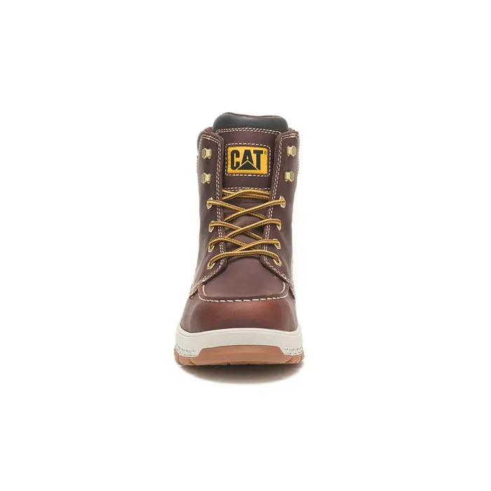 Cat Footwear Composite Toe Men039s Impact Waterproof Carbon Composite Toe Work Boot Friar Brown 8211 Men