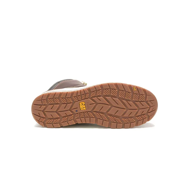 Cat Footwear Composite Toe Men039s Impact Waterproof Carbon Composite Toe Work Boot Friar Brown 8211 Men