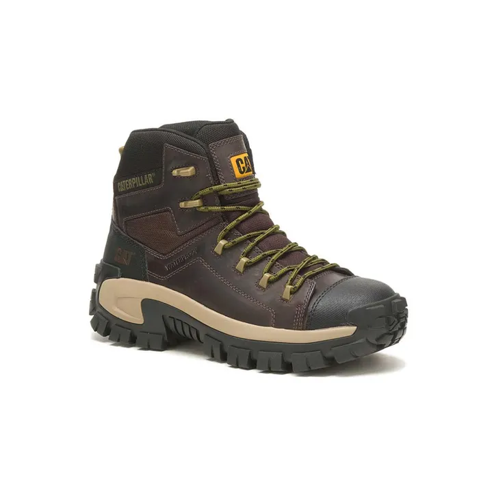Cat Footwear Lightweight Men039s Invader Hiker Waterproof Composite Toe Work Boot Coffee Bean 8211 Men