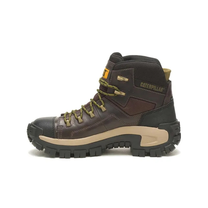 Cat Footwear Lightweight Men039s Invader Hiker Waterproof Composite Toe Work Boot Coffee Bean 8211 Men