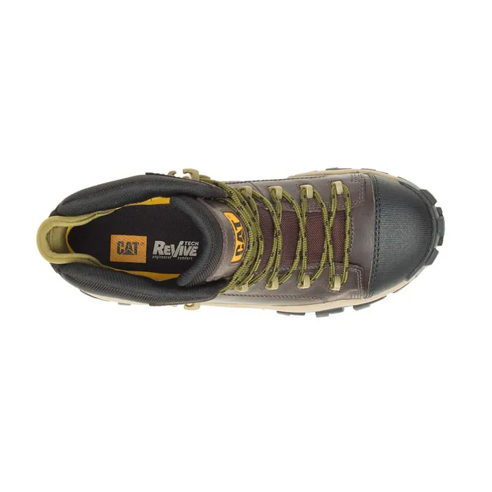 Cat Footwear Lightweight Men039s Invader Hiker Waterproof Composite Toe Work Boot Coffee Bean 8211 Men