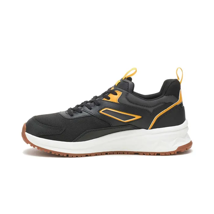 Cat Footwear Shoes Men039s Streamline Runner Carbon Composite Toe Work Shoe Blackcat Yellow 8211 Men