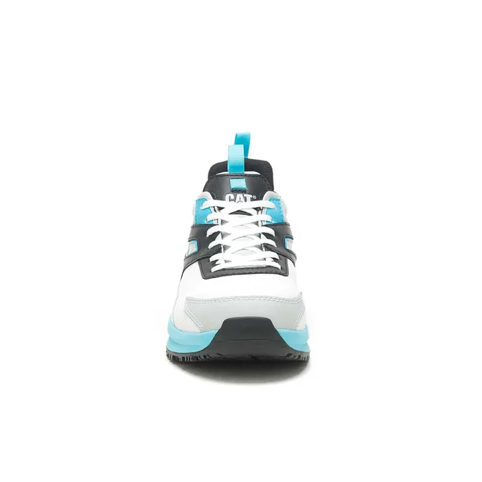 Cat Footwear Shoes Men039s Streamline Runner Carbon Composite Toe Work Shoe Bright Whiteblue 8211 Men