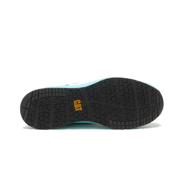 Cat Footwear Shoes Men039s Streamline Runner Carbon Composite Toe Work Shoe Bright Whiteblue 8211 Men