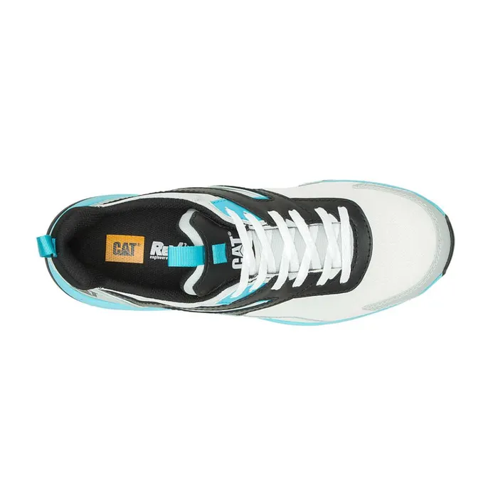 Cat Footwear Shoes Men039s Streamline Runner Carbon Composite Toe Work Shoe Bright Whiteblue 8211 Men