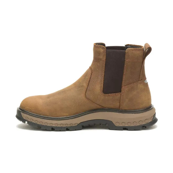 Cat Footwear Soft Toe Men039s Exposition Chelsea Work Boot Pyramid 8211 Men