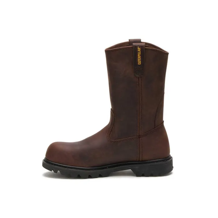 Cat Footwear Steel Toe Men039s Revolver Steel Toe Work Boot Brown 8211 Men