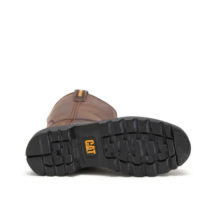 Cat Footwear Steel Toe Men039s Revolver Steel Toe Work Boot Brown 8211 Men