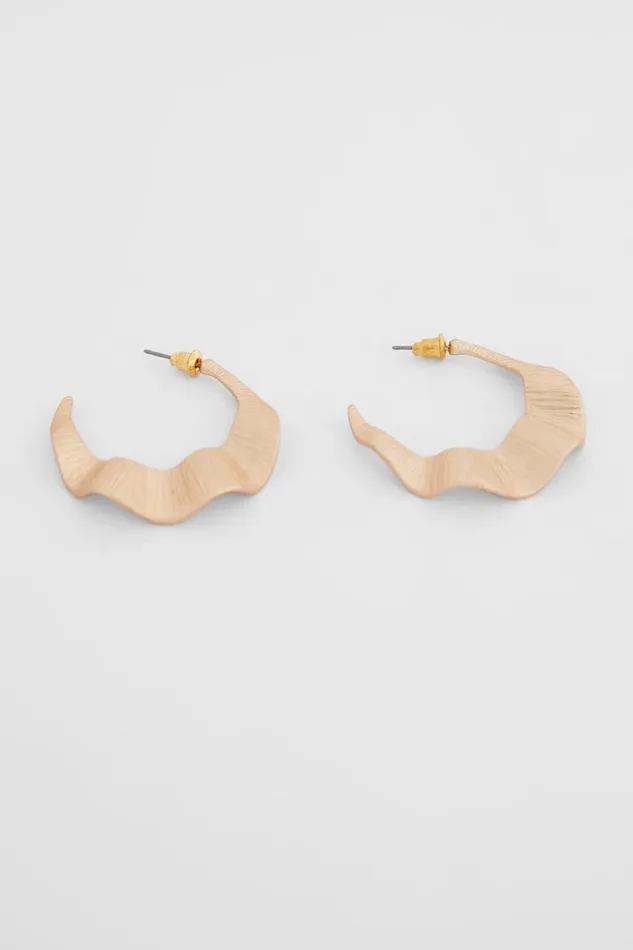 Celynna Earrings 8211 Wavy Half Hoop Earrings In Gold Women Showpo Earrings