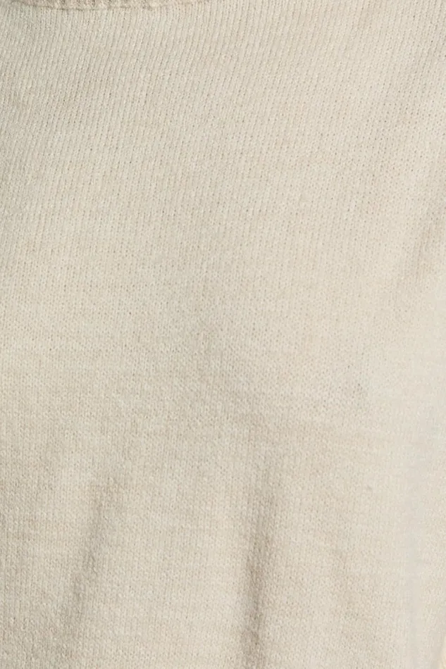 Cera Jumper 8211 High Neck Contrast Seam Stitch Detail Knit Jumper In Sand Women Showpo Sweaters and Cardigans