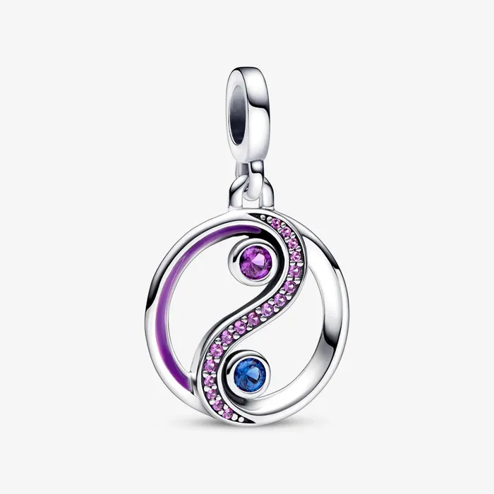 Chain Necklaces Women Pandora Online ME Faceted Heart Yin and Yang Necklace Set