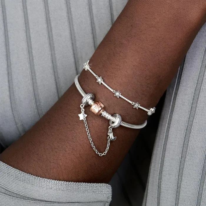 Charm Bracelets Women Pandora Online Moments Snake Chain Bracelet Twotone