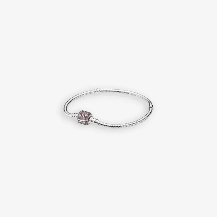 Charm Bracelets Women Pandora Online Moments Sparkling Pav Clasp Snake Chain Bracelet
