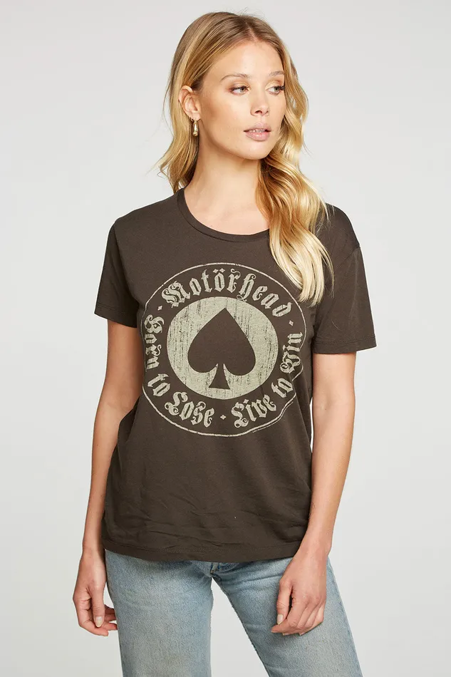 Chaser Brand Motorhead Live To Win Womens Tops