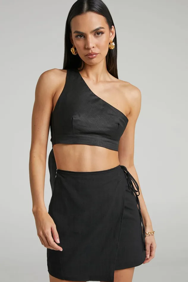 Chevy Mini Skirt 8211 Wrap Skirt In Black Women Showpo Skirts