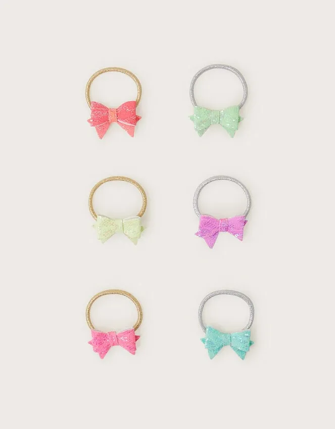 Children 6Pack Bright Bow Hairbands Monsoon Girls039 Hair Accessories