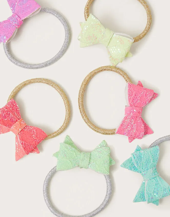 Children 6Pack Bright Bow Hairbands Monsoon Girls039 Hair Accessories